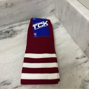 TLC 300 Baseball stirrup in cardinal with white stripes size L